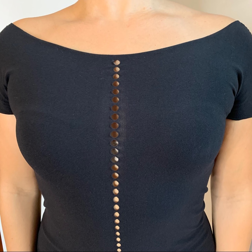 Bebe black stretch top
